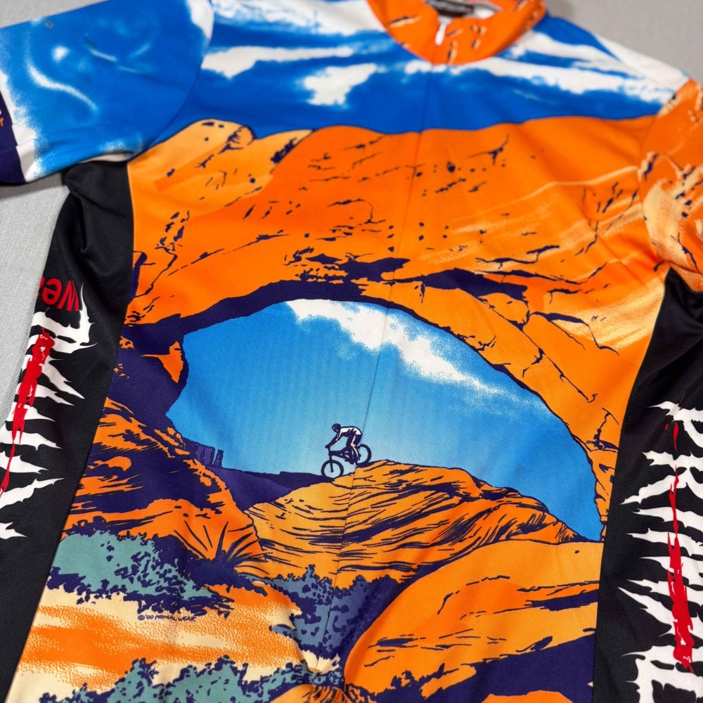 Primal Wear Postcard From The Edge Cycling Jersey Arches National Park Orange L